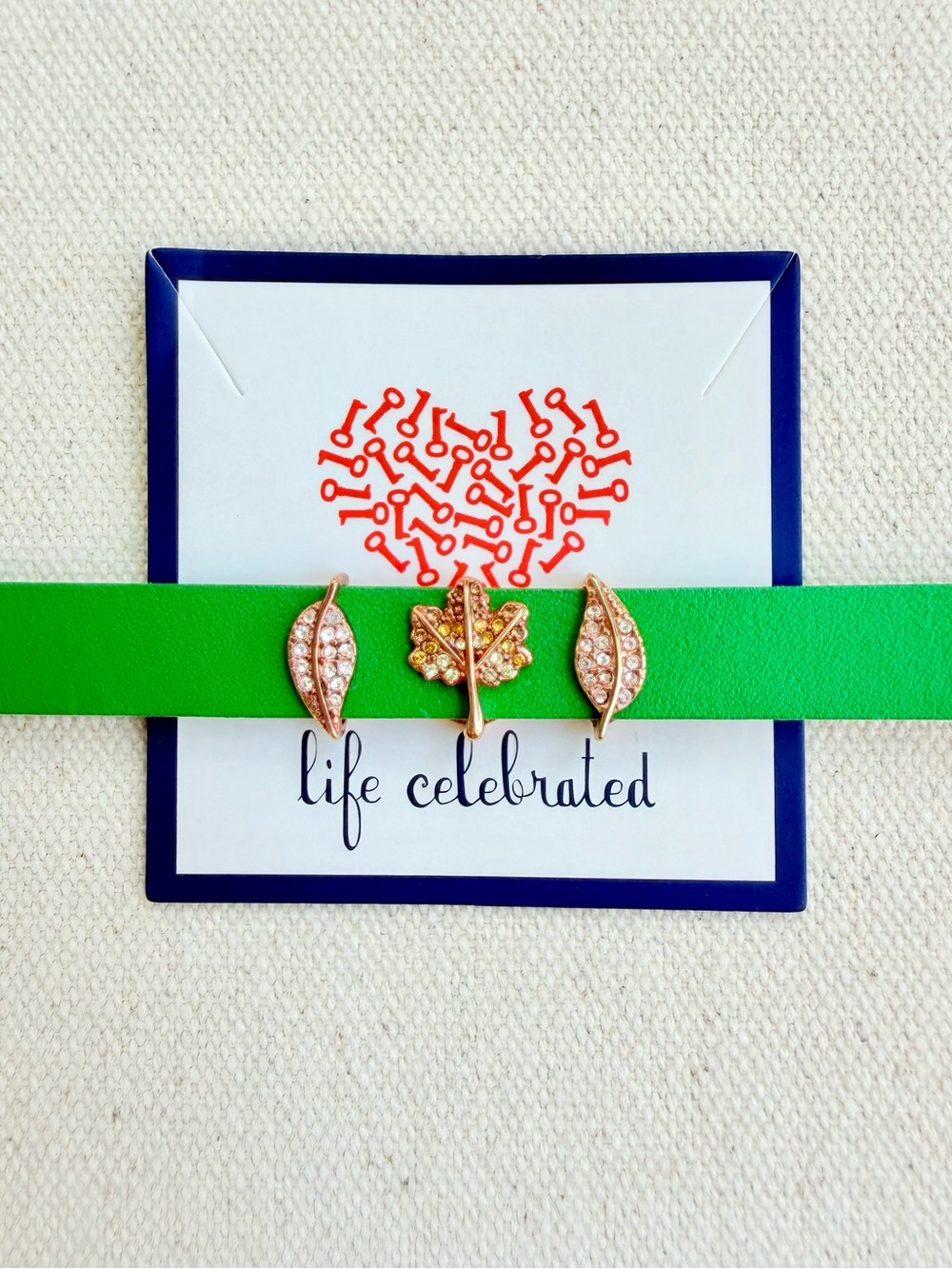 *Maple Leaf/Leaf Charm Set* KEEP COLLECTIVE Retired Fall/Autumn Rose Gold